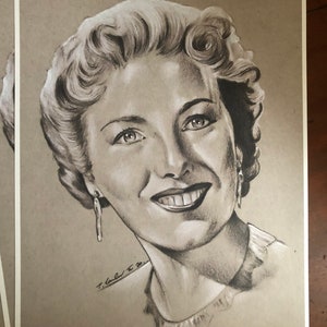 PRINT ... Dame Vera Lynn .. signed Fan-ART A4. We’ll meet again