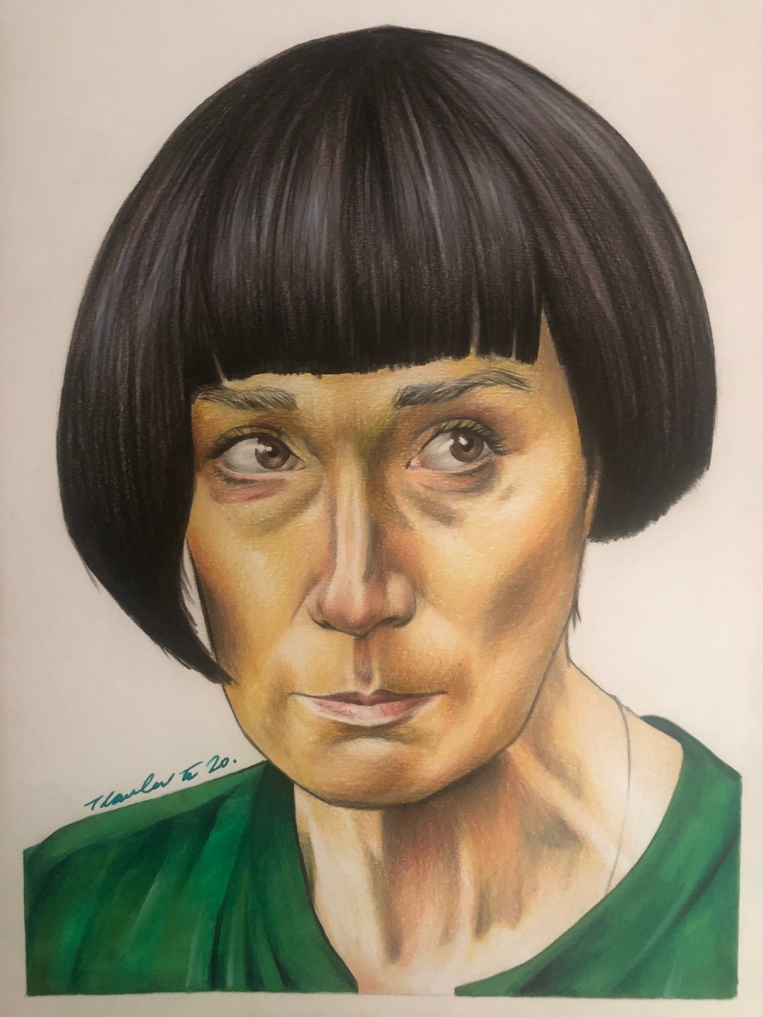 Buy Fleabag Claire Original Drawing Fan-art A4 I Look Like a  Hair is Everything Sian Clifford Online in India