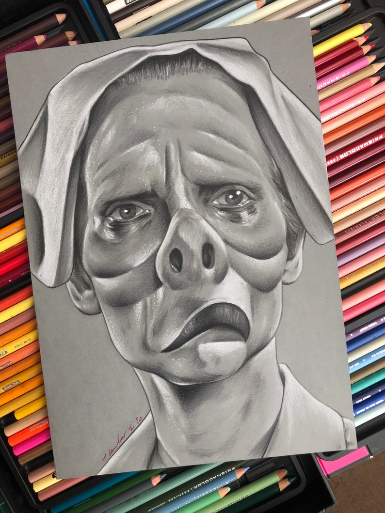 The Twilight Zone original drawing . fan-art A4. Pig face ...