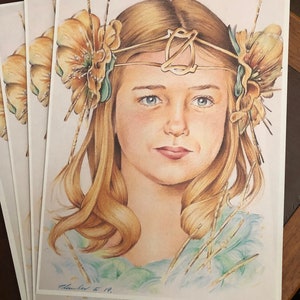 PRINT.... Return to Oz ... Original Fan-art .. Ozma of Oz . signed print
