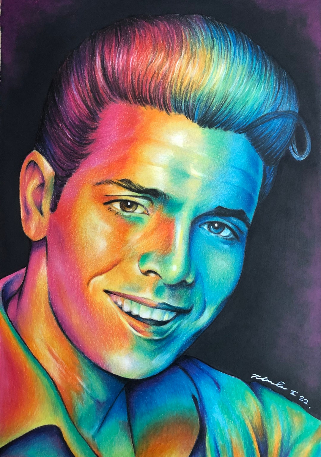 Cliff Richard Original Pencil Drawing .fan-art A4. - Etsy