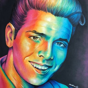 Cliff Richard Original pencil drawing .Fan-ART A4.