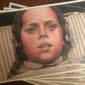 PRINT.... Return to Oz ... Original Fan-art ...Dorothy / Fairuza Balk ...    signed print