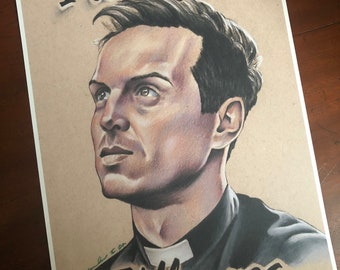 PRINT.... Fleabag hot priest ... fan-art . signed.. A4 I love you it’ll pass Andrew Scott