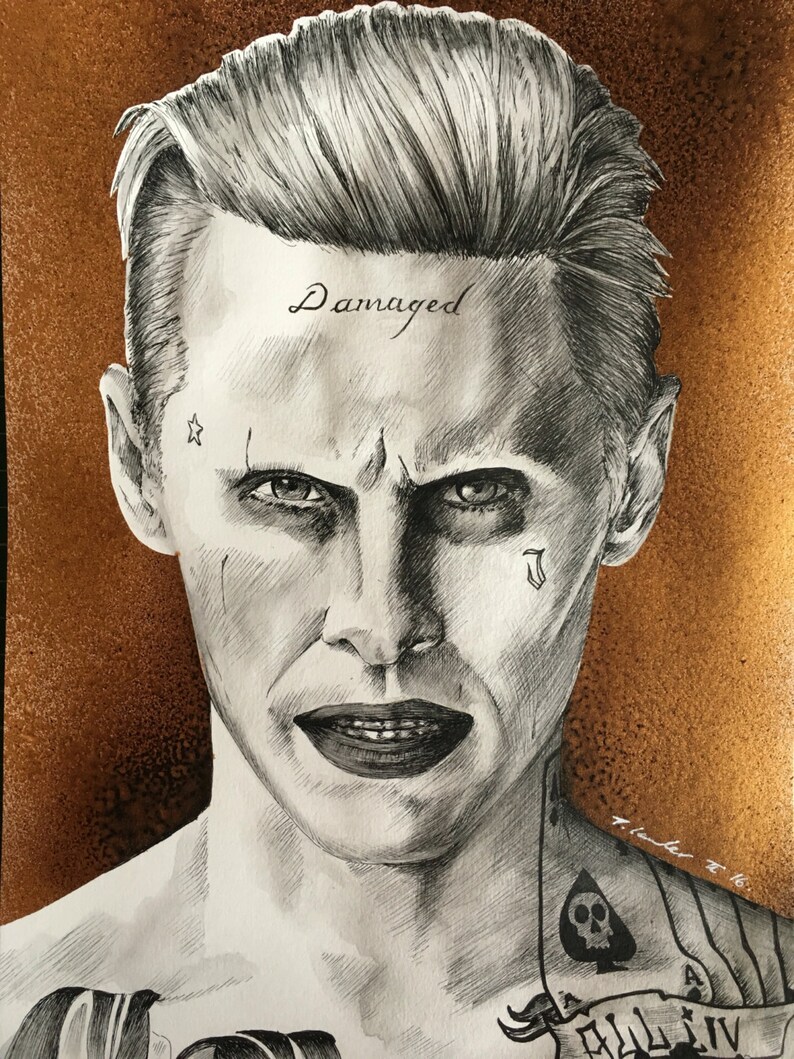 Suicide Squad Joker Pencil Drawing Bestpencildrawing Suicide Squad Joker Pencil Drawing Bestpencildrawing
