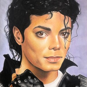 Michael Jackson Dessin original au crayon. Fan-ART A4. image 1