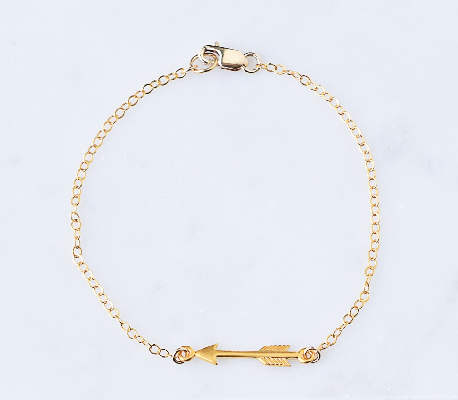 Small Arrow Bracelet Gold Arrow Bracelet Silver Arrow Etsy