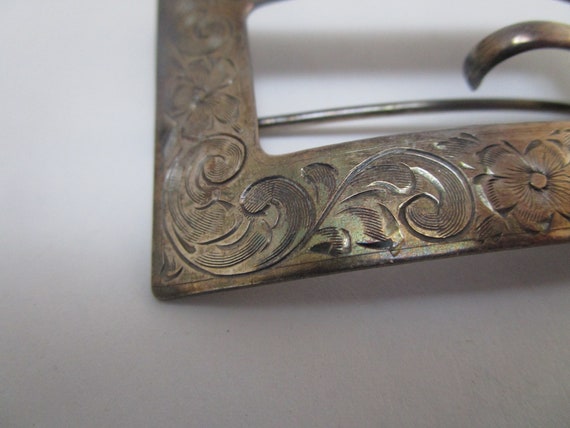 1911 Antique Sterling Silver Designer Engraved Od… - image 4