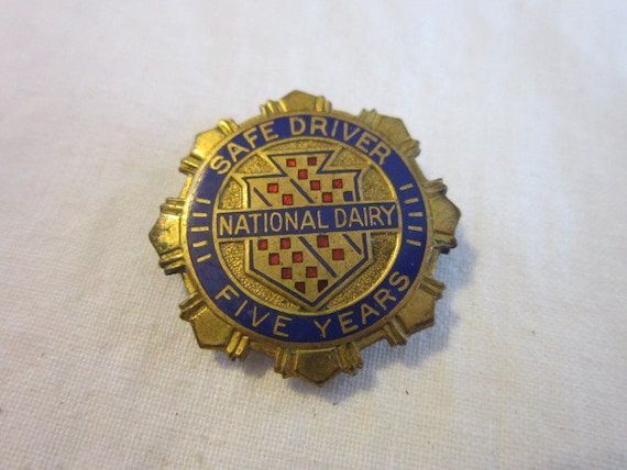 Antique Gold Filled 1930s National Dairy Safe Dri… - image 1