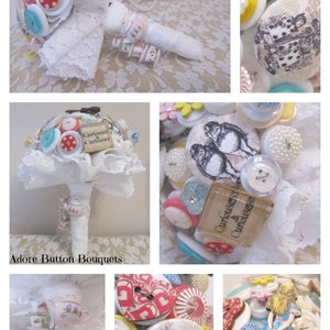 NEW EXCLUSIVE PRICE | Button Bouquet | Alice in Wonderland Inspired Bouquet | Alice in Wonderland Wedding