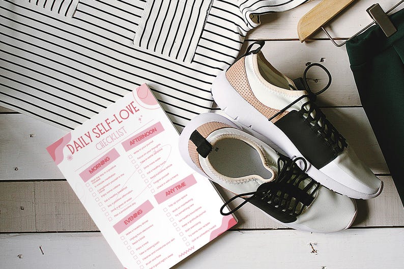 Daily Self Love Checklist Printable | Mental Health and Wellness ...