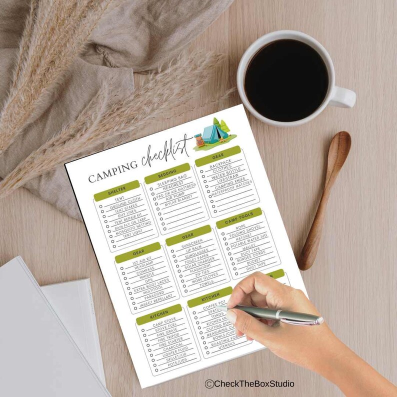 Camping Checklist Ultimate Camp Supply List Printable Tent Camping to