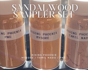 Sandalwood Sampler Premium Set - Mysore, Tamil Nadu, Papua New Guinea (PNG)