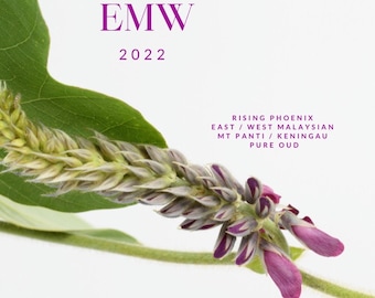 EMW 2022 : West Malaysian Mount Panti Co-Distilled with Sabah Keningau - East Meets West - Pure Dehn al Oudh Oil - Pure New Gen Oud Oil