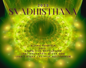 2023 Svadhishtana Ateek : Vintage 1937 Oud and 1960's Nocturnum Oil - Sacral Chakra - Bhutan Hindi Dehn al Oudh - Rising Phoenix Perfumery