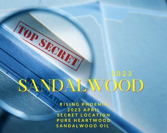 Sandalwood Secrets 2023 : A Rare Secret Location Pure Heartwood Sandalwood Oil - Santalum Album