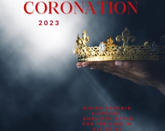 Coronation 2023 : a LIMITED EDITION Royal Coronation Attar - a Commemoration for the new King of England - Ghaliyah Royal Anointing Oil