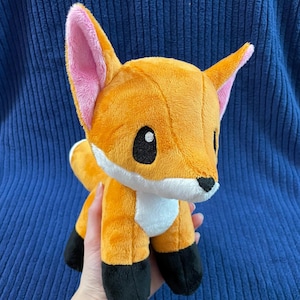 Large Orange Fox Plushie: Soft Minky Plush