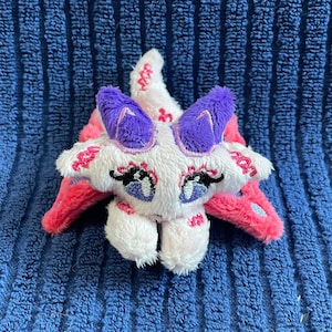 Butterfly Dragon Plushie | Cute and Kawaii Pink Stuffed Animal for Travel or Display