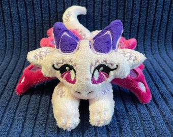 Butterfly Dragon Plush Stuffed Animal Pink