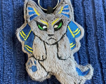 Anubis Dog Jackal Keychain Charm