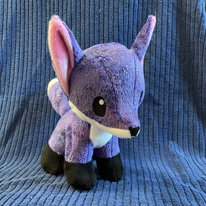 Fox Plush Stuffed Animal Purple Plushie