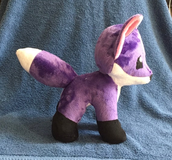 Purple fox stuffed animal hotsell