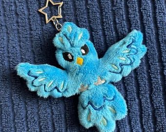 Phoenix Fire Bird Plush Keychain