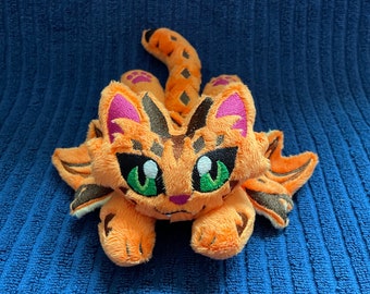 Cute Cat Dragon Plushie | Kawaii Mythical Creature Stuffed Animal