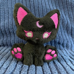 Moon Cat Plushie Peluche / Bruja Rosa