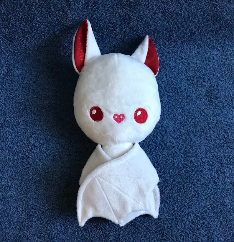 Bat Plushie / Plush Toy / Peppermint Christmas Stuffed Animal image 3