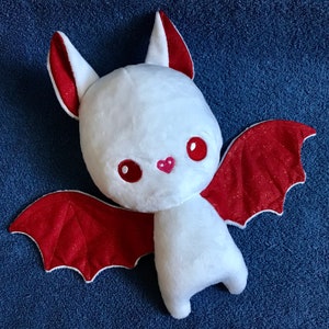 Bat Plushie / Plush Toy / Peppermint Christmas Stuffed Animal image 1