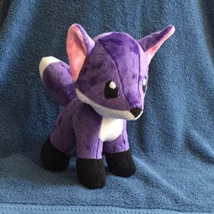 Fox Plush Stuffed Animal Purple Plushie