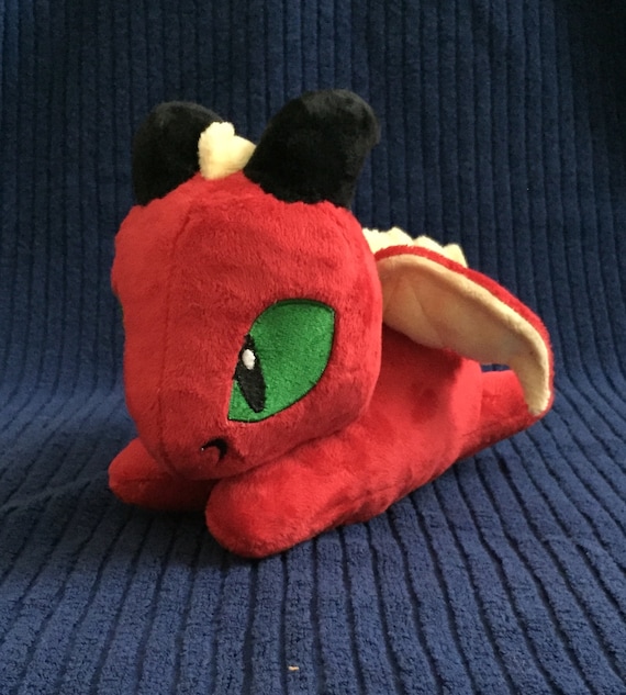 Cute Red Dragon Plushie | Kawaii Plush Stuffed Animal for Decor and Cuddles