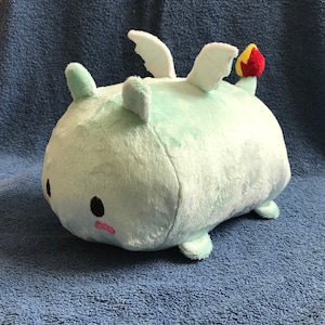 Ice Dragon Stuffed Animal  Plush Plushie Toy Roll Pillow