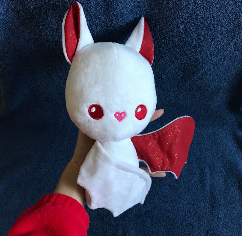 Bat Plushie / Plush Toy / Peppermint Christmas Stuffed Animal image 5