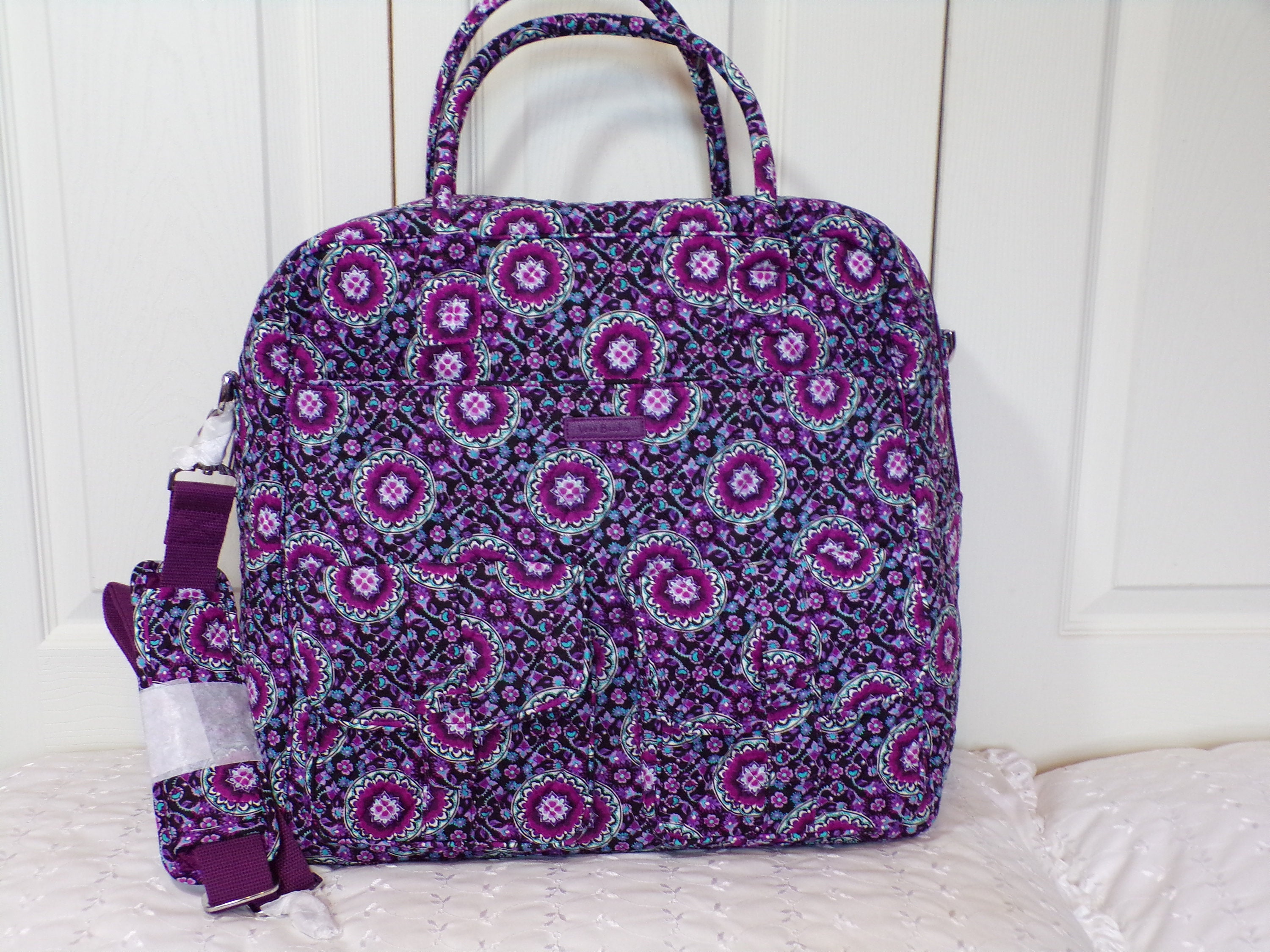 Vera Bradley Retired Lilac Medallion Grand Cargo Travel Bag NWT Never Used Lavender Multi Etsy Singapore