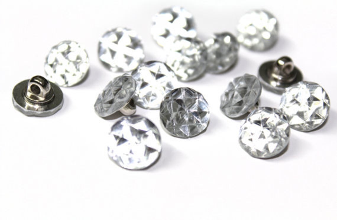 35 PCS Rhinestone Sewing Buttons Crafts Supplies Etsy