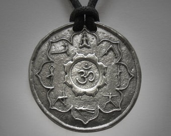 Yoga Necklace Yoga Poses Medallion Yoga Jewelry Yoga Lotus Om Necklace Yoga Womens Jewelry Yoga Unisex Jewelry Gift For Him