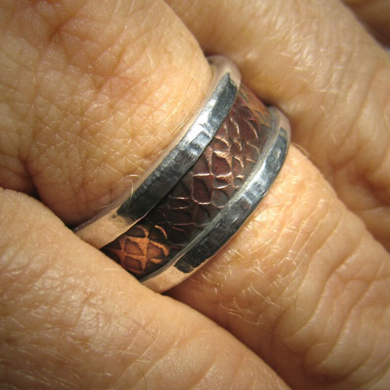 Mens Wedding Band Promise Ring Rustic Mens Ring Mens Wedding Etsy