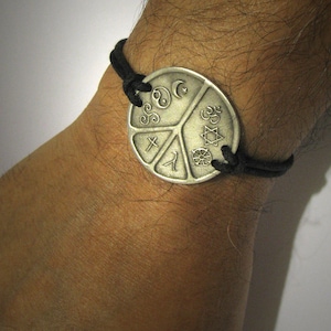 Interreligieuze sieraden Multifaith Sieraden Coexist World Peace Symbol Armband Hindoe Joods Boeddhistische Gay Lesbian Christian Pagan