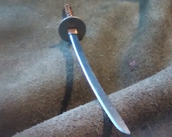 forged springsteel miniature samurai sword