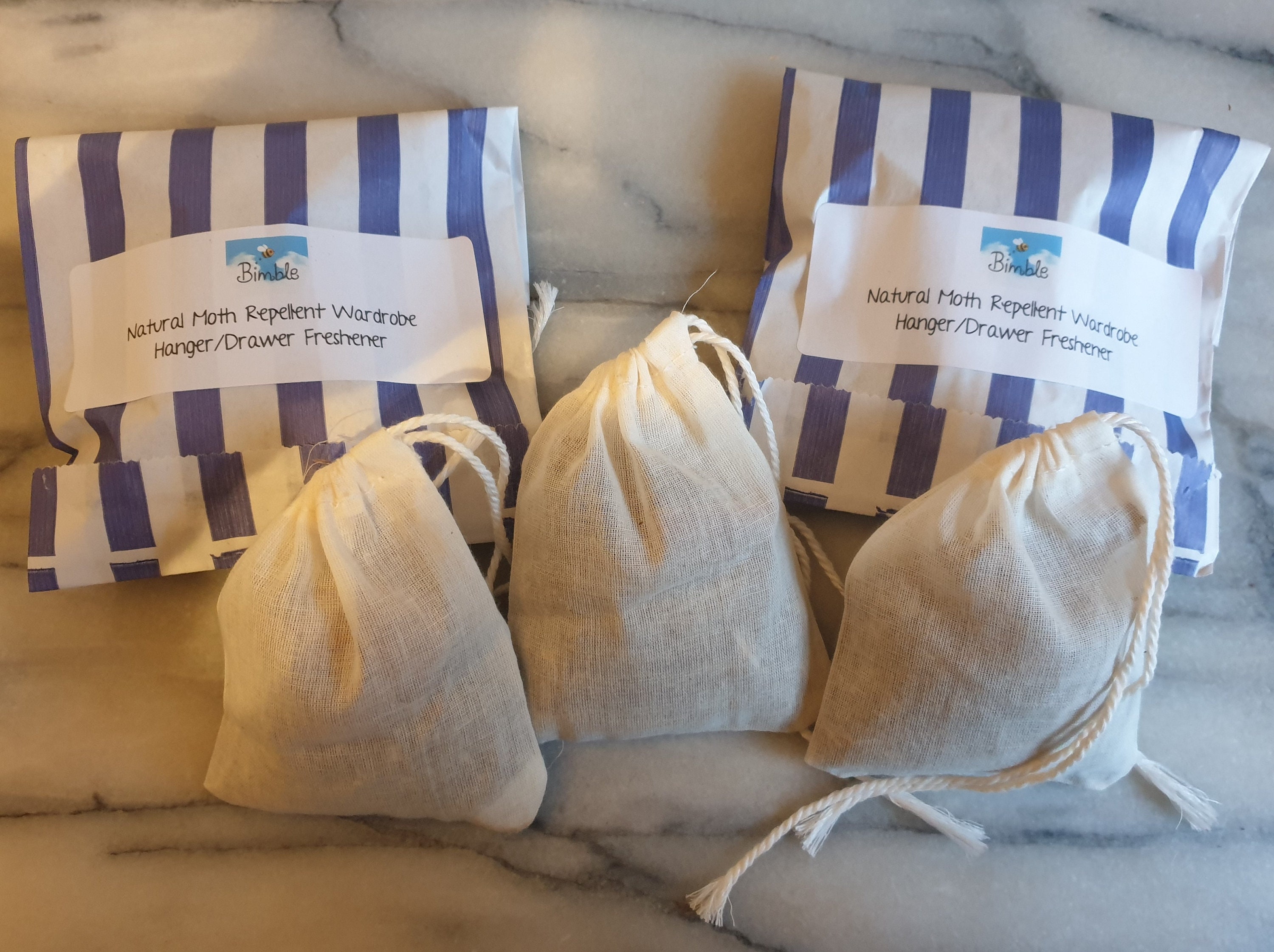 Bimble Natural Moth Repellent Herb Drawer Freshener Bags - Etsy, image size:3000x2243