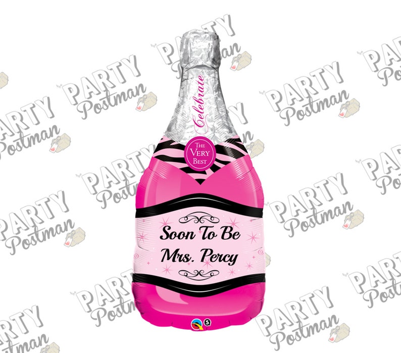bachelorette or engagement Parties 39 Custom Future Mrs Wording Pink Champagne Inflatable Foil Balloon for weddings hen dos