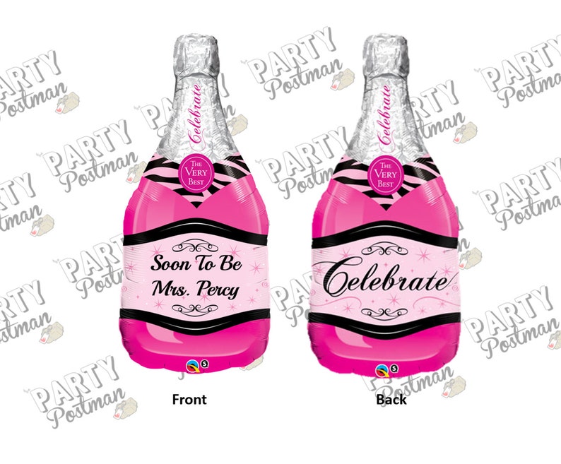 bachelorette or engagement Parties 39 Custom Future Mrs Wording Pink Champagne Inflatable Foil Balloon for weddings hen dos