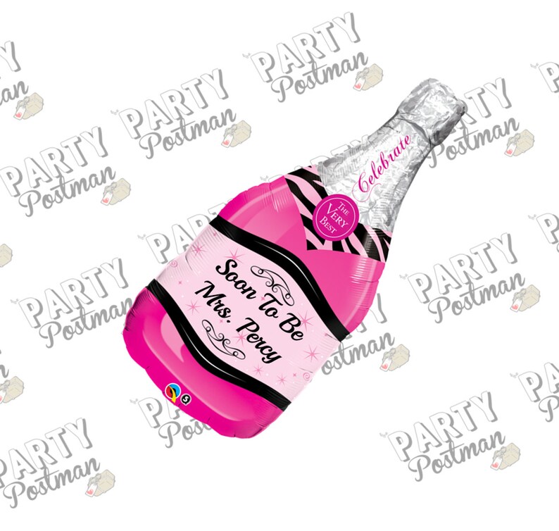 bachelorette or engagement Parties 39 Custom Future Mrs Wording Pink Champagne Inflatable Foil Balloon for weddings hen dos