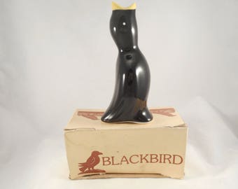 Vintage Pie Bird Black Bird made in Taiwan - With original box!