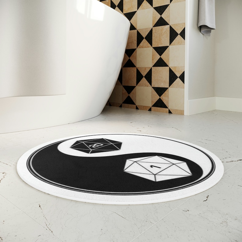 QueensArtists Yin & Yang Bath Mat - Thumbnail 3