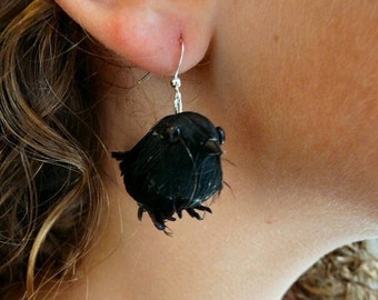 Black Raven Earrings