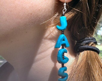 NFL Jacksonville Jaguars Teal & Black Earrings